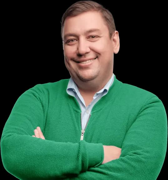 Man dressed with green shirt